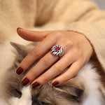 Retro Zebra Pattern Ruby Jewelry SetJewelry Sets