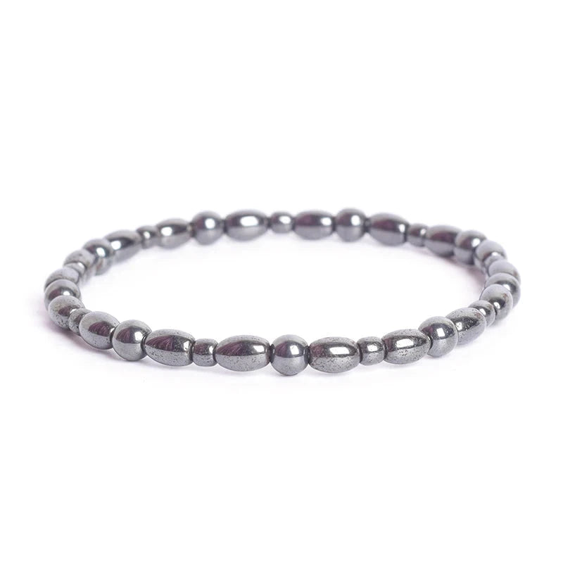 Bohemian Therapeutic Magnetic Hematite Bracelet1719cm(7.48inch)
