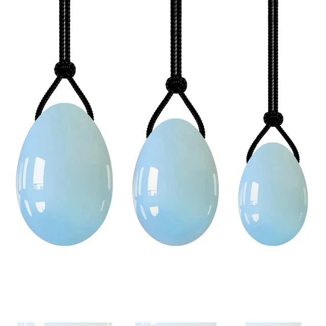 3/4PCs Natural Jade Yoni Eggs Massage Wand Set3PC Opal Eggs