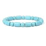 Various Shapes Blue Turquoise Bracelets917cm-6.7inch