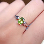Natural Peridot Gemstone Fashion Rings002resizable