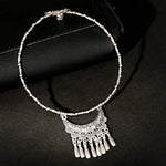 2024 Ethnic Hand Pendant Necklace Vintage TurquoisesNA1150