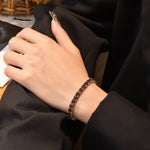 Round 5MM Ruby and Diamond Tennis 925 Sterling Silver BraceletBracelet