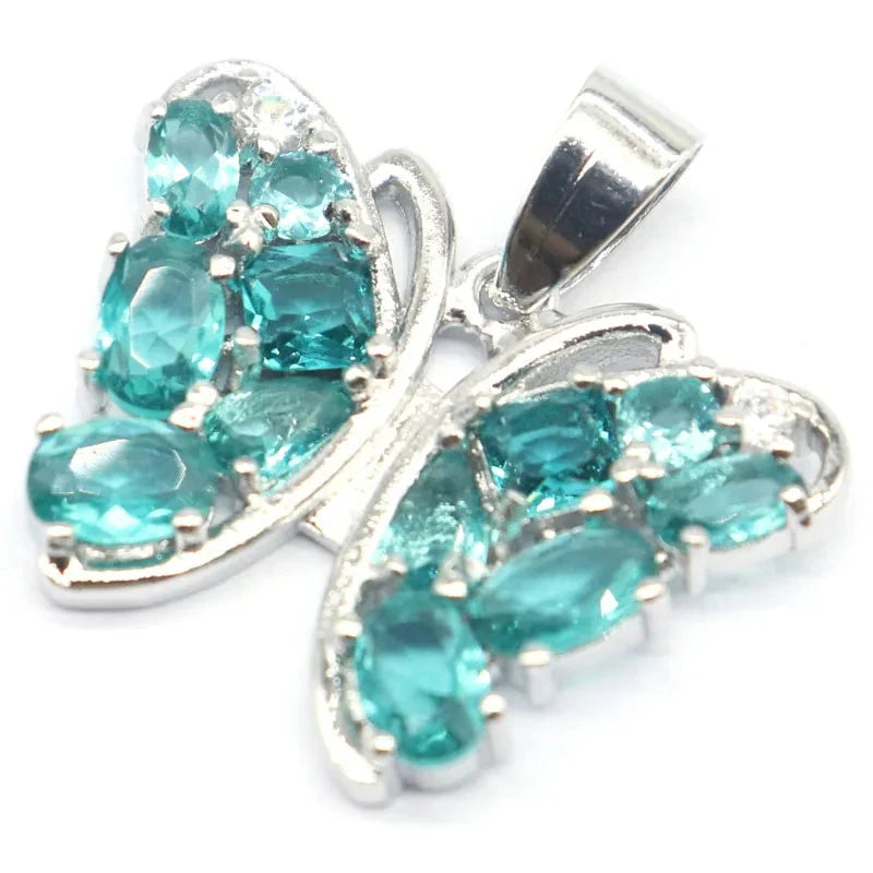 26x25mm Gorgeous 4.9g Rainbow Butterfly Shape Pendant Only