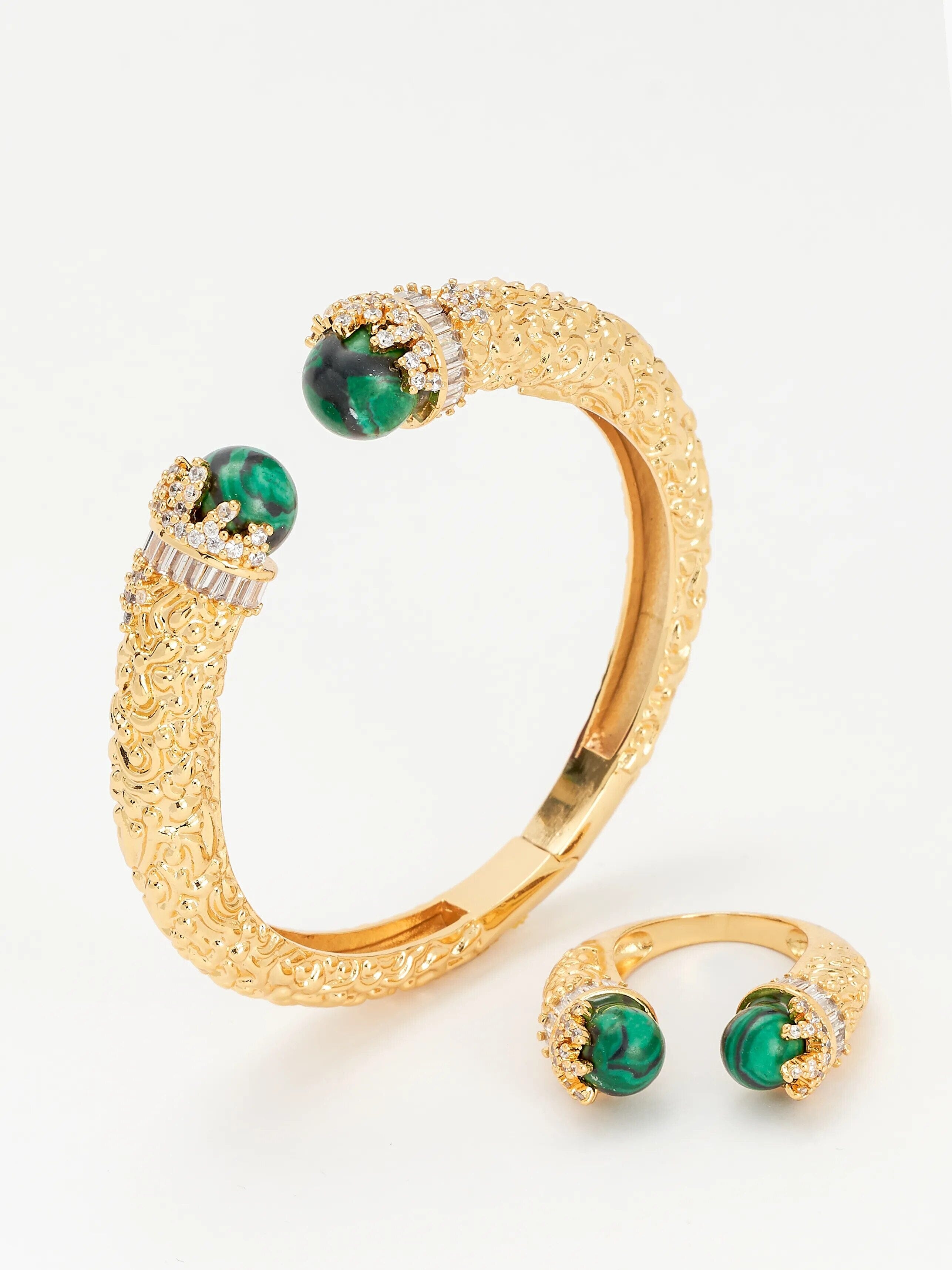 Stylish African and Middle Eastern Handcrafted Bracelet and Ring SetJewelry Sets