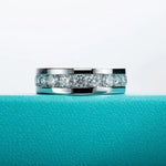 4mm Moissanite Eternity Band 925 Sterling Silver RingRing