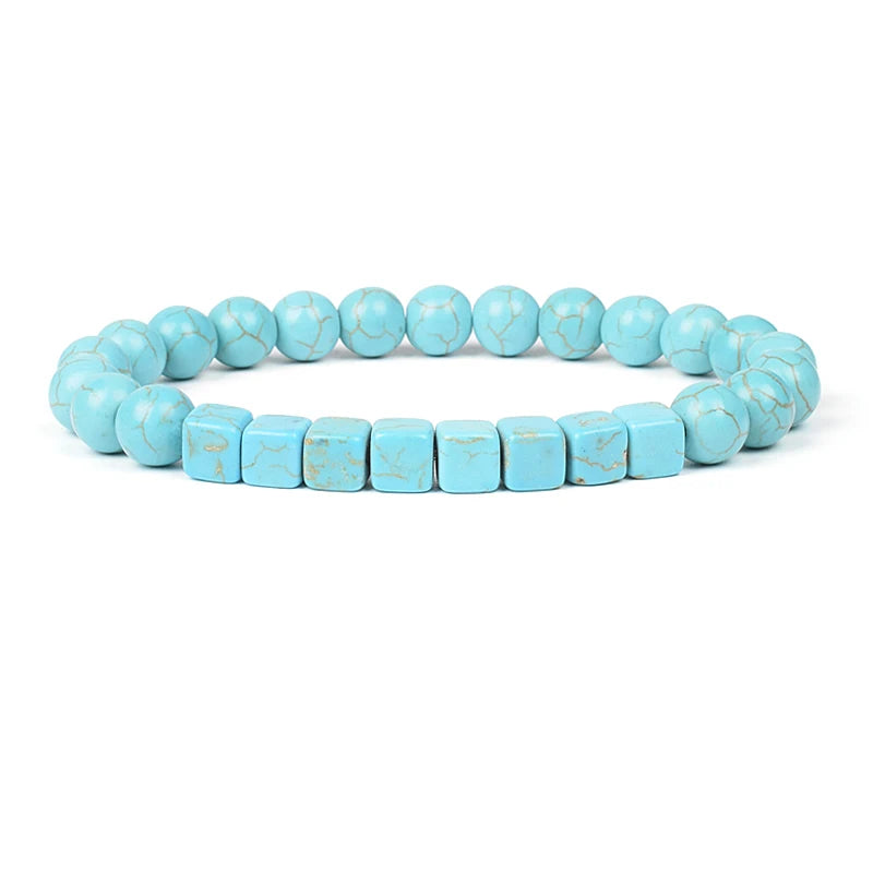 Various Shapes Blue Turquoise Bracelets1217cm-6.7inch