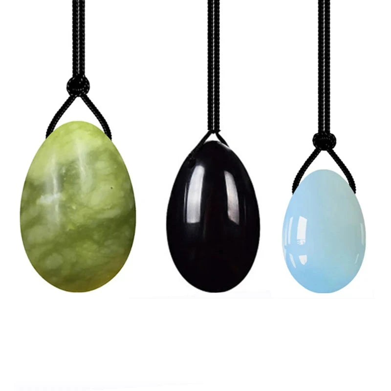3/4PCs Natural Jade Yoni Eggs Massage Wand Set3PC 03