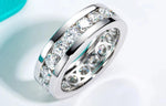 4mm Moissanite Eternity Band 925 Sterling Silver RingRing