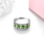 Leaves Design Peridot 925 Sterling Silver RingRing
