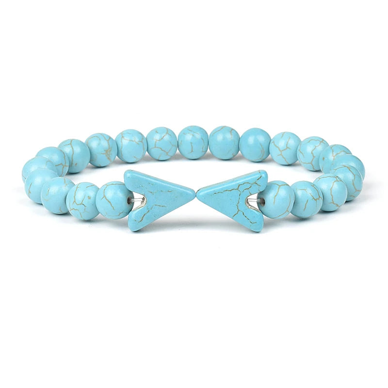 Various Shapes Blue Turquoise Bracelets2217cm-6.7inch