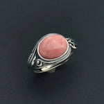 Natural Turquoise Rings 925 Sterling SilverRhodochrositeResizable