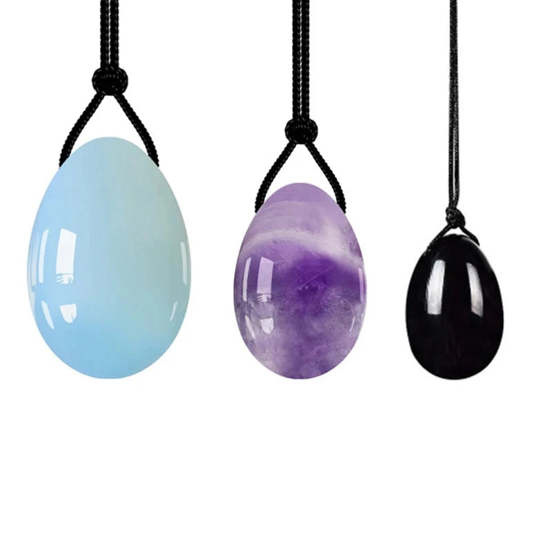 3/4PCs Natural Jade Yoni Eggs Massage Wand Set3PC 04