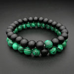 Natural Stone Beads Bracelets Lucky Charm 8mm Blue Turquoises Couple Bracelets