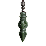 Natural Jade Down Magic Pestle Ink Jade Pendant