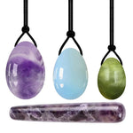 3/4PCs Natural Jade Yoni Eggs Massage Wand Set4PC 02