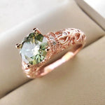 1 Carat Moissanite 925 Sterling Silver Rose Gold RingRing5