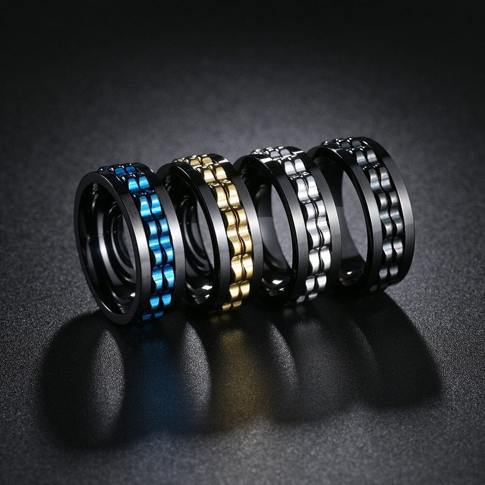 Titanium Steel Rotating Fidget Ring For MenMen's Ring