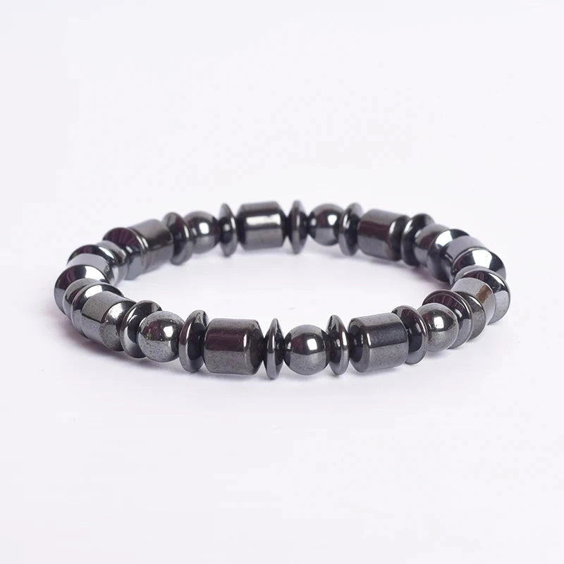 Bohemian Therapeutic Magnetic Hematite Bracelet1619cm(7.48inch)