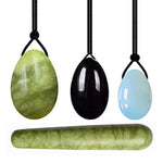 3/4PCs Natural Jade Yoni Eggs Massage Wand Set4PC 03