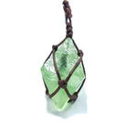 Natural Emerald Crystal Pendant Healing Gemstone Wand Reiki Green Fluorite