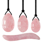 3/4PCs Natural Jade Yoni Eggs Massage Wand Set4PC 06