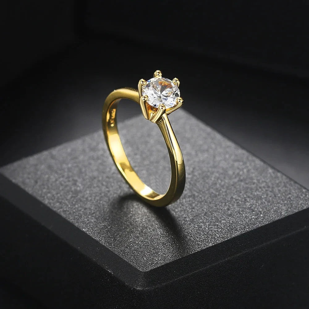 1 Carat Crystal Wedding Ring For WomenR1749