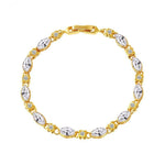 Ruby, Emerald, Diamond and Multicolor Gemstones Gold Plated BraceletsBraceletDiamond