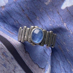 Blue Moonstone Irregular Style Resizable RingRing