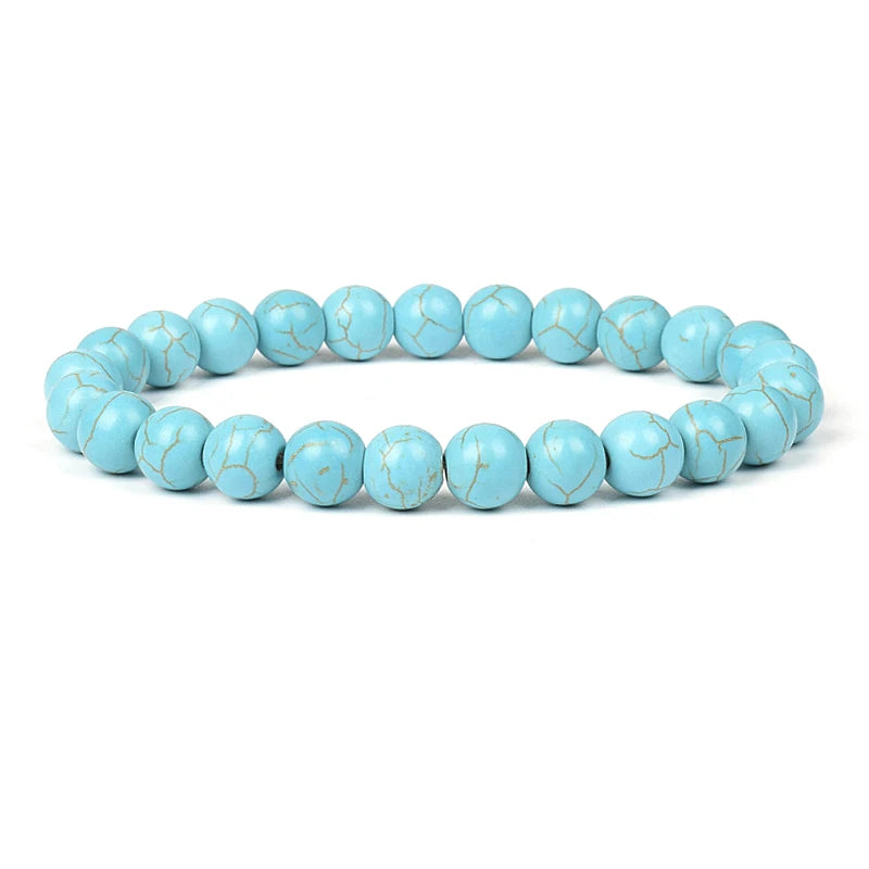 Various Shapes Blue Turquoise Bracelets