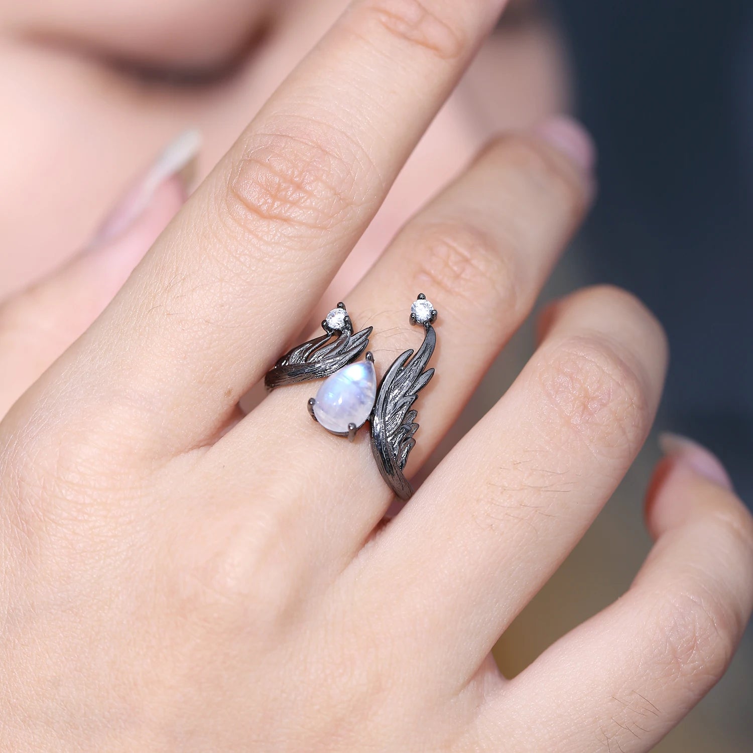 Ballet 1.43Ct Natural Amethyst Gemstone Rings