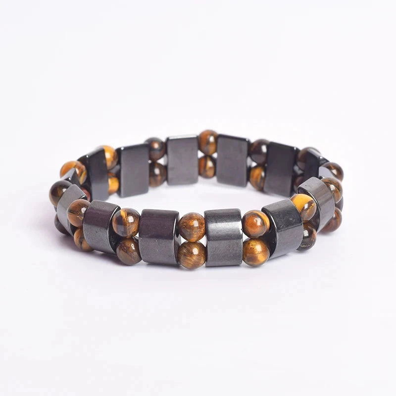 Bohemian Therapeutic Magnetic Hematite Bracelet1219cm(7.48inch)
