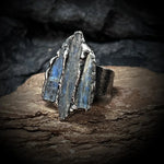 Irregular combination of Three kyanite Raw Stone