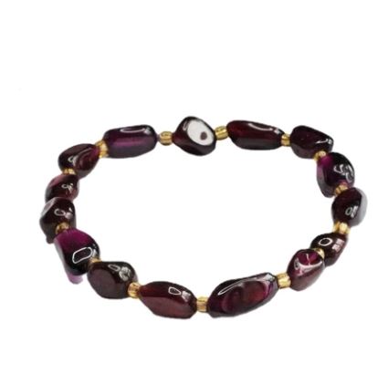 Exquisite Garnet Bracelet Charms Retro