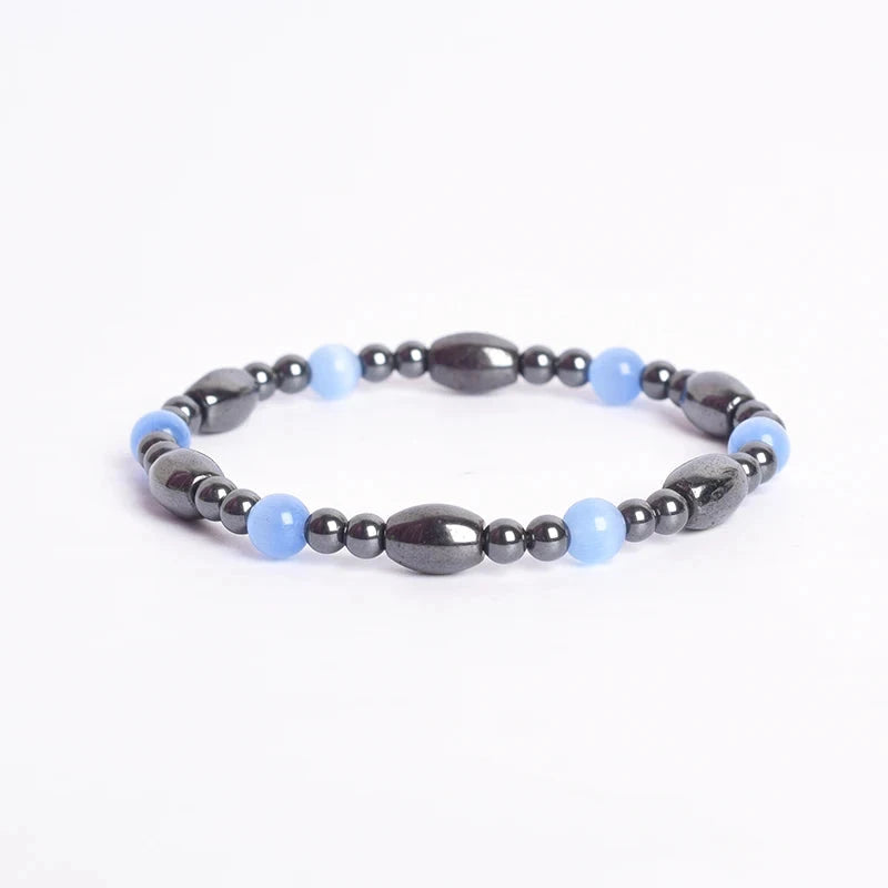 Bohemian Therapeutic Magnetic Hematite Bracelet1419cm(7.48inch)