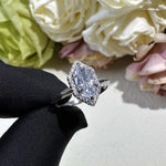 Aquamarine Sapphire Gemstone Engagement Ring for Women