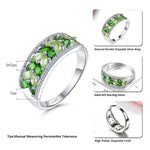 Leaves Design Peridot 925 Sterling Silver RingRing