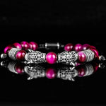 Double Leopard Head BraceletsBraceletSilver rose black cz