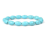 Various Shapes Blue Turquoise Bracelets817cm-6.7inch