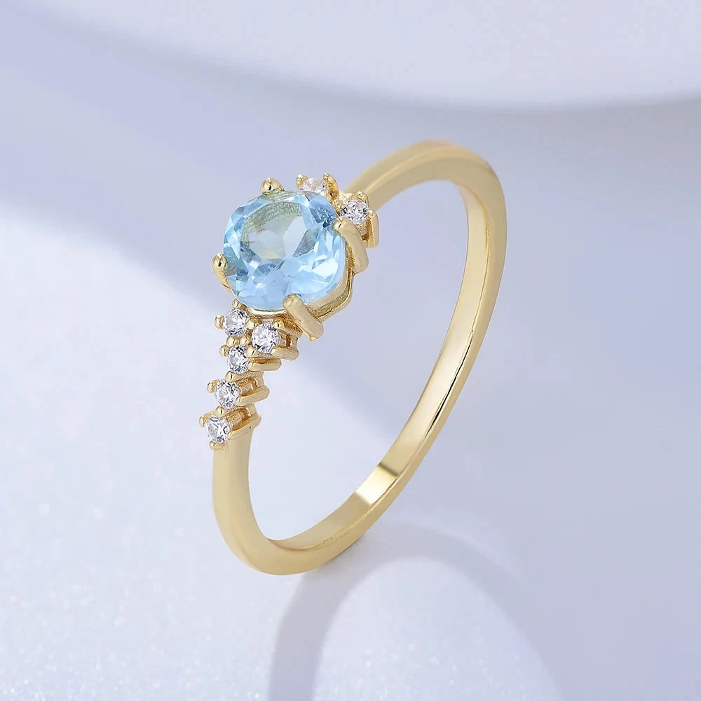 Italian modern style design natural diamond sapphire ring
