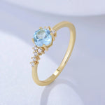 Italian modern style design natural diamond sapphire ring