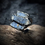 Irregular combination of Three kyanite Raw Stone