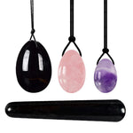 3/4PCs Natural Jade Yoni Eggs Massage Wand Set4PC 01