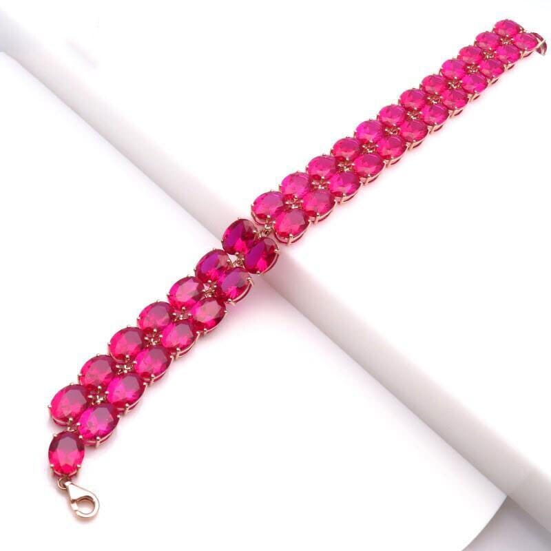 Oval Ruby String Bracelets BraceletBracelets