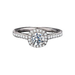 Moissanite Solitaire Engagement Ring for Women
