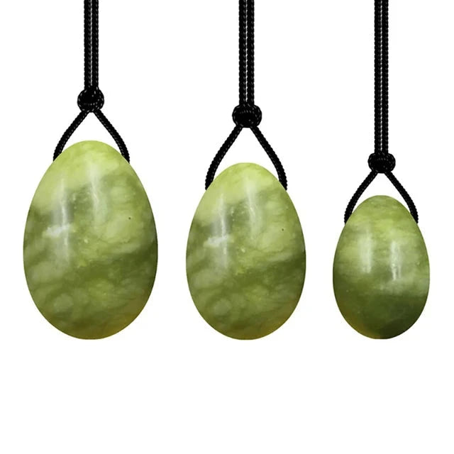 3/4PCs Natural Jade Yoni Eggs Massage Wand Set3PC Xiuyu Egg