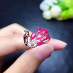 Burning Ruby Gemstone Ring for Women