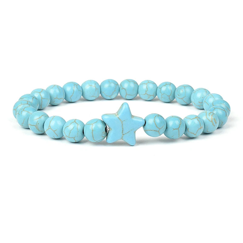Various Shapes Blue Turquoise Bracelets2317cm-6.7inch