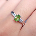 Natural Peridot Gemstone Fashion Rings005resizable