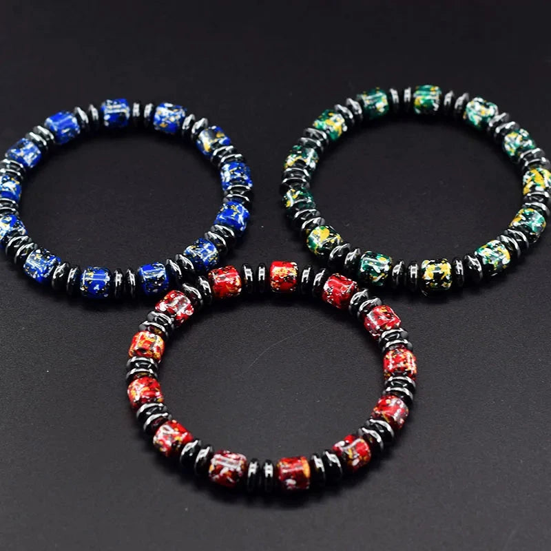 Bohemian Therapeutic Magnetic Hematite Bracelet